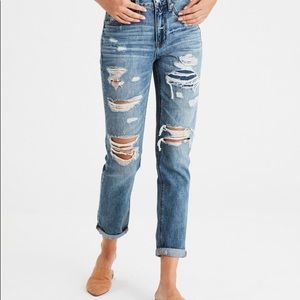 American Eagle Tomgirl dark wash jeans 10 Short